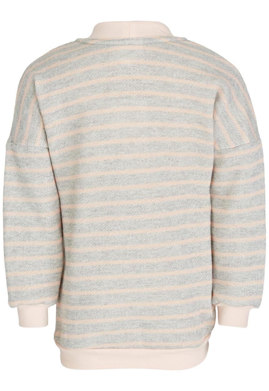 See-Saw - Longer Length Fleece Sweater Grey Melange