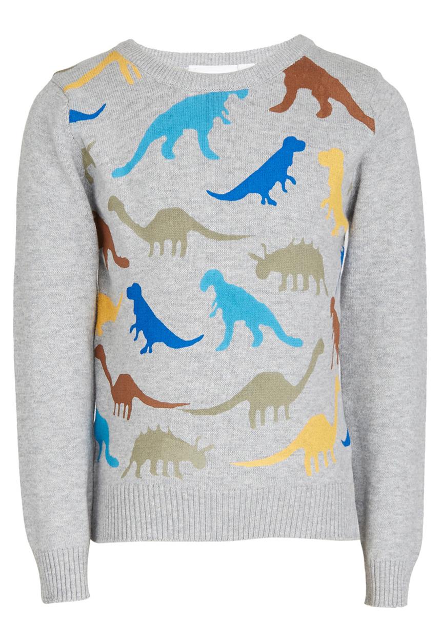 See-Saw - Dino Knit Pale Grey