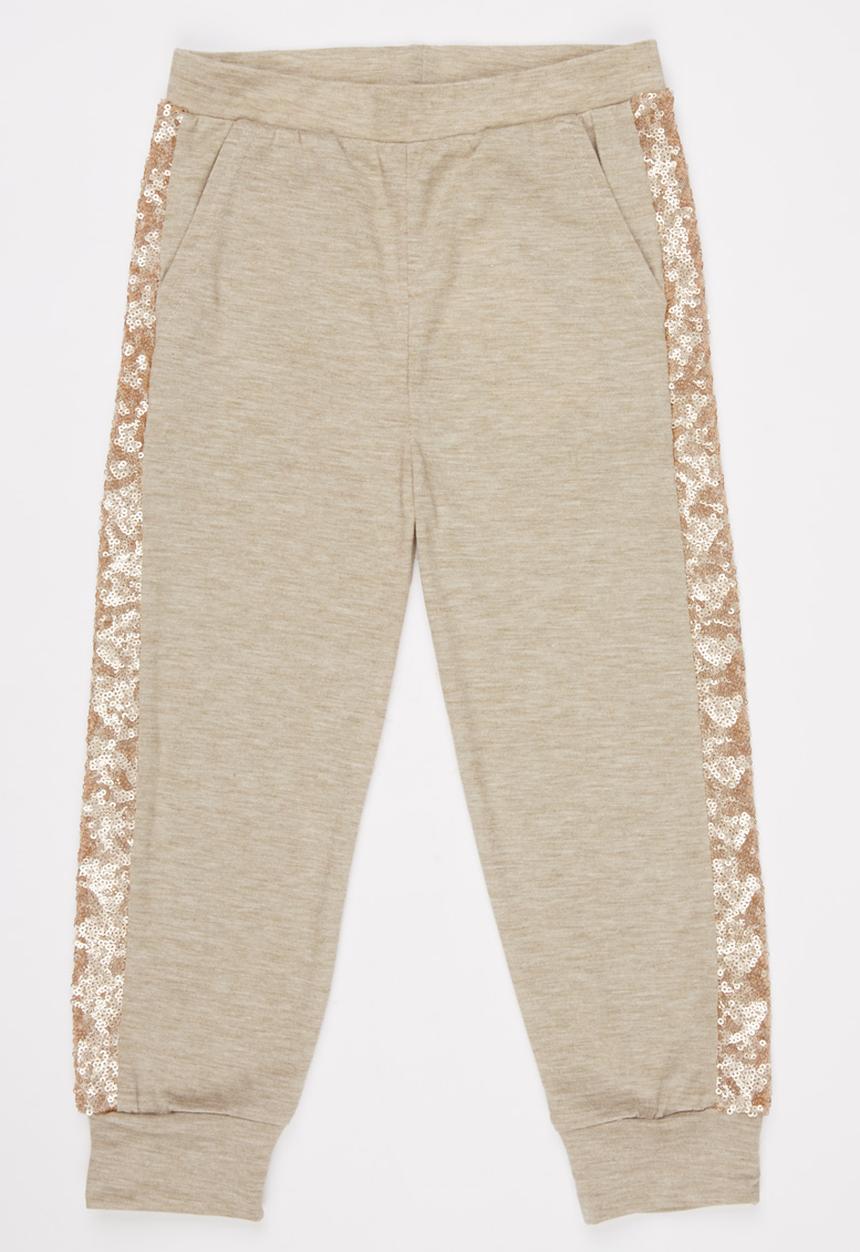 See-Saw - Sequin Inset Jogger Mid Brown