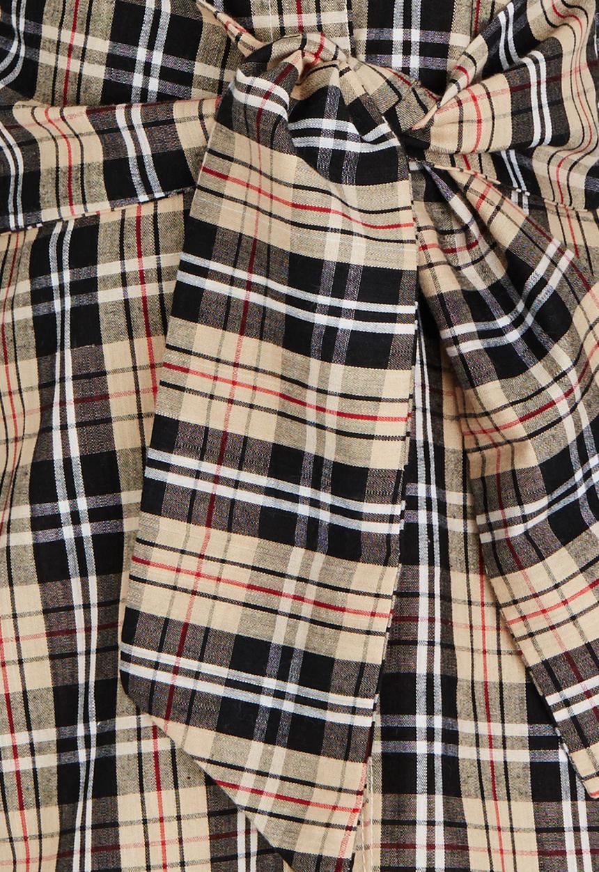 See-Saw - Shirt Dress with Front Tie Detail Multi-colour