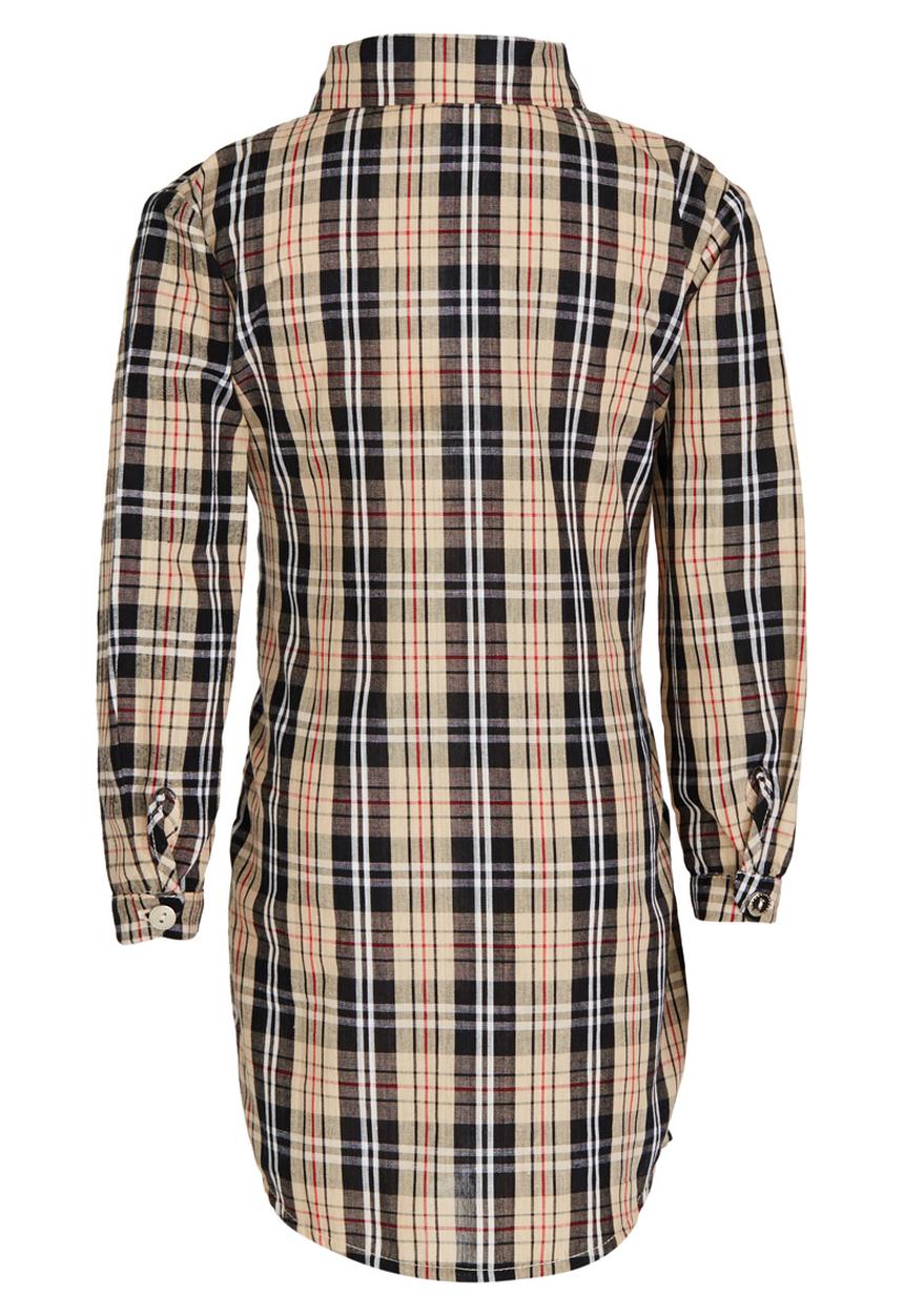 See-Saw - Shirt Dress with Front Tie Detail Multi-colour