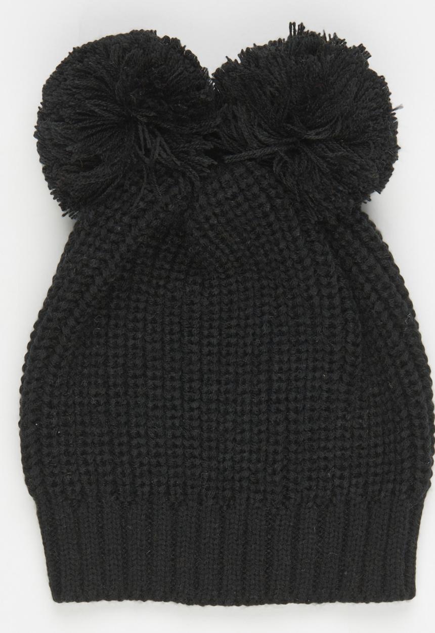 See-Saw - Tassle Ear Beanie Black