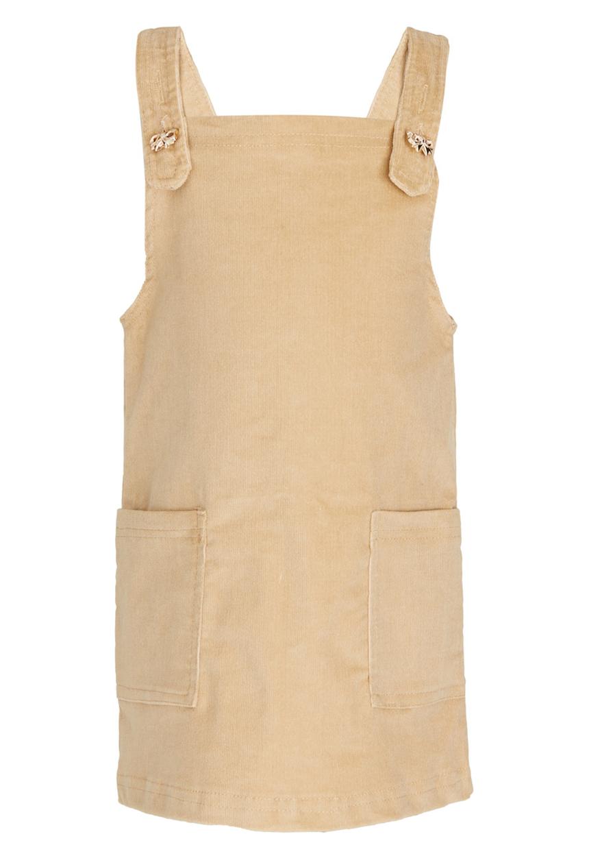 See-Saw - Pinafore Dress Mid Brown