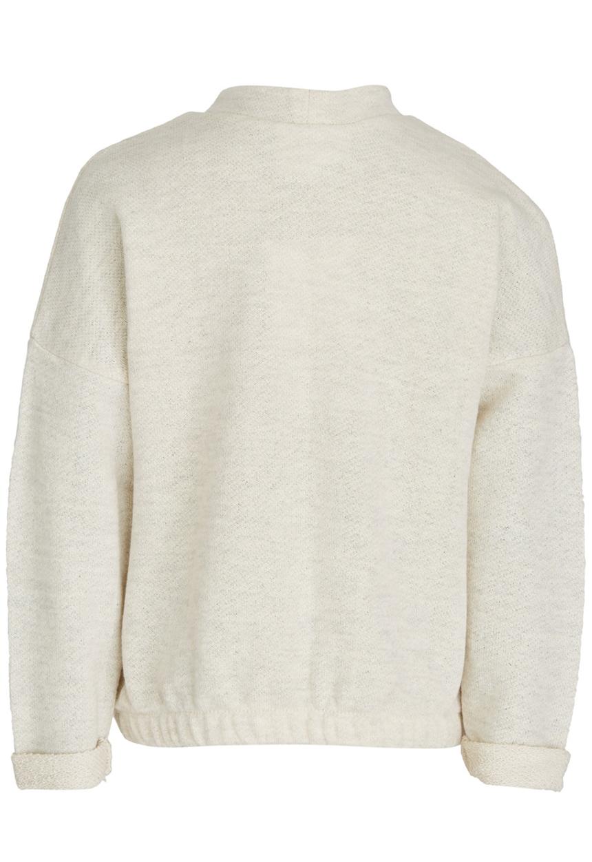 See-Saw - Flower Print Sweater Cream
