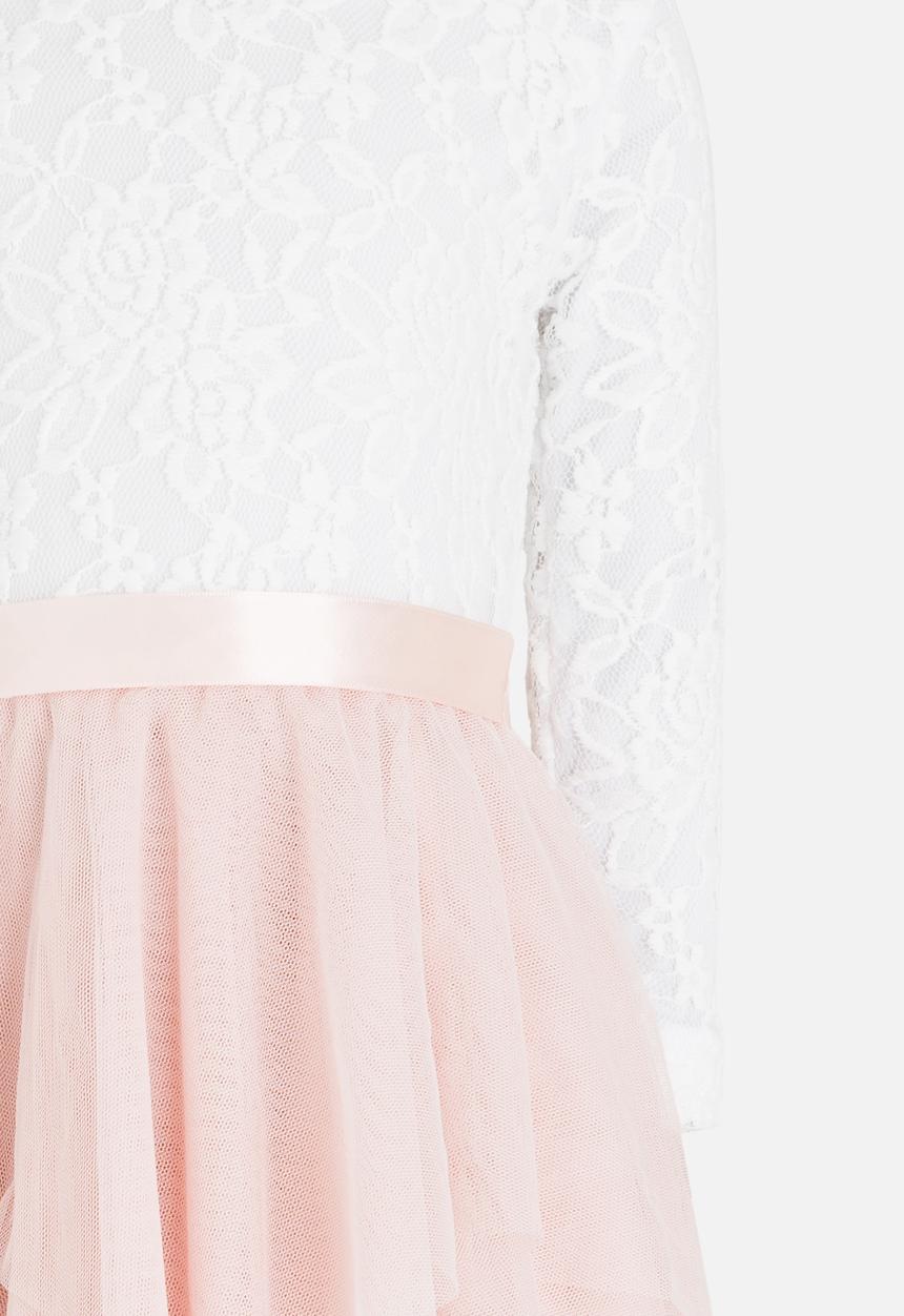 See-Saw - Tulle Dress with Lace Pale Pink
