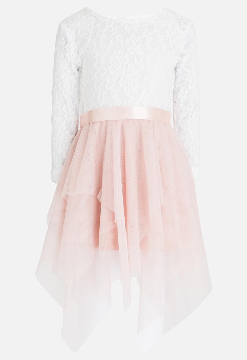 See-Saw - Tulle Dress with Lace Pale Pink