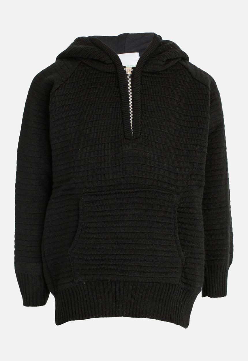 See-Saw - Zip Hooded Jersey Black