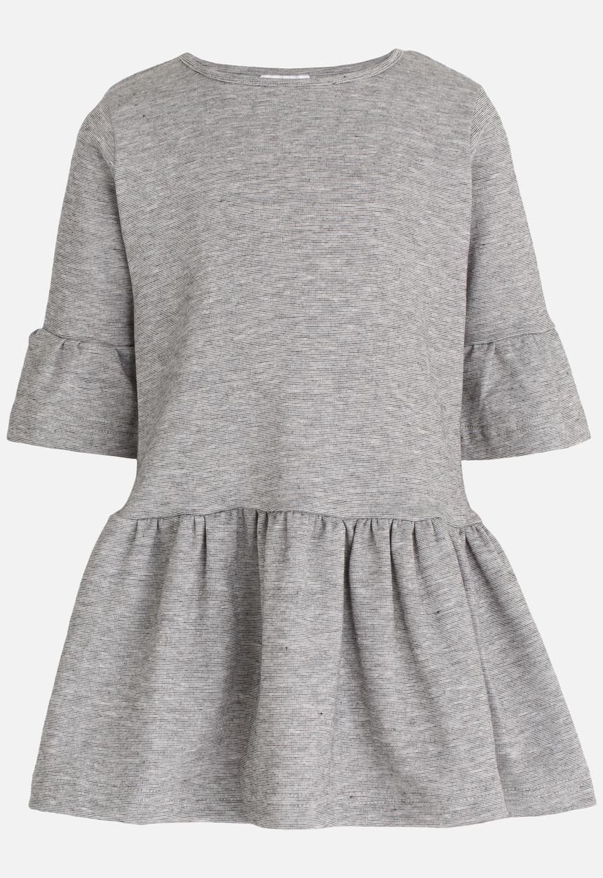 See-Saw - Fluted Sleeve Dress Grey