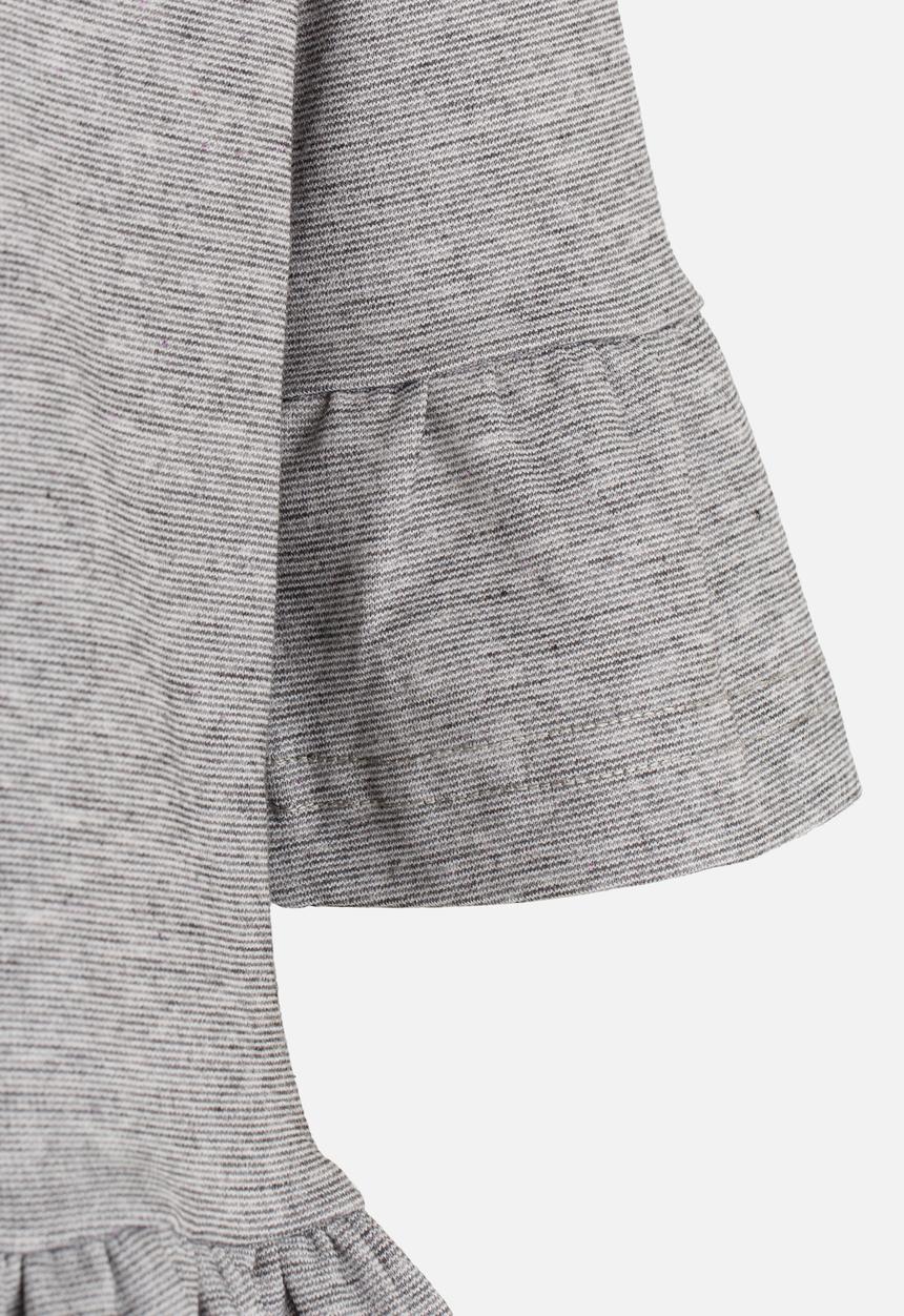 See-Saw - Fluted Sleeve Dress Grey