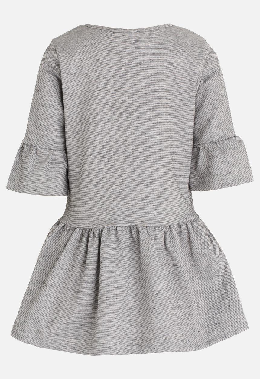 See-Saw - Fluted Sleeve Dress Grey