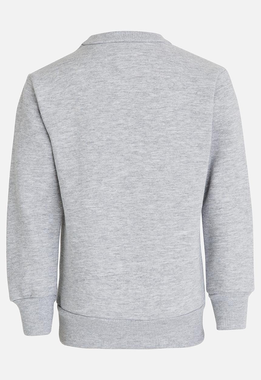 See-Saw - Applique Sweat Top Grey Melange