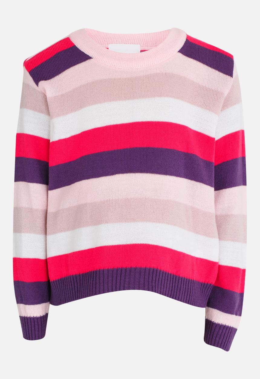 See-Saw - Stripe Jersey Mid Pink