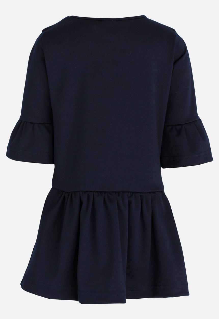 See-Saw - Fluted Sleeve Dress Navy