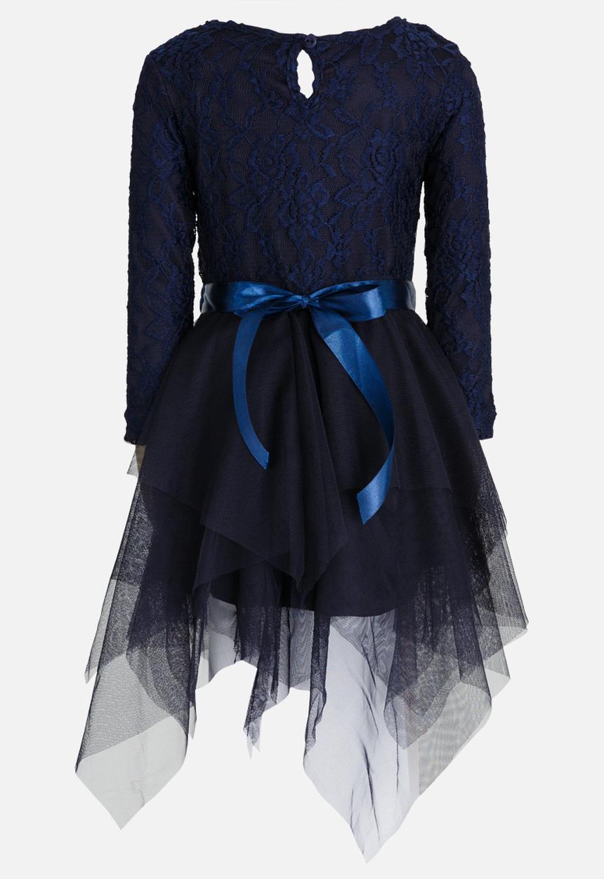 See-Saw - Tulle Dress with Lace Navy