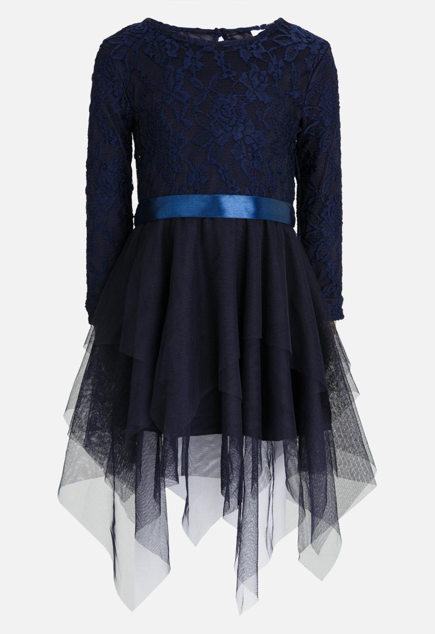 See-Saw - Tulle Dress with Lace Navy