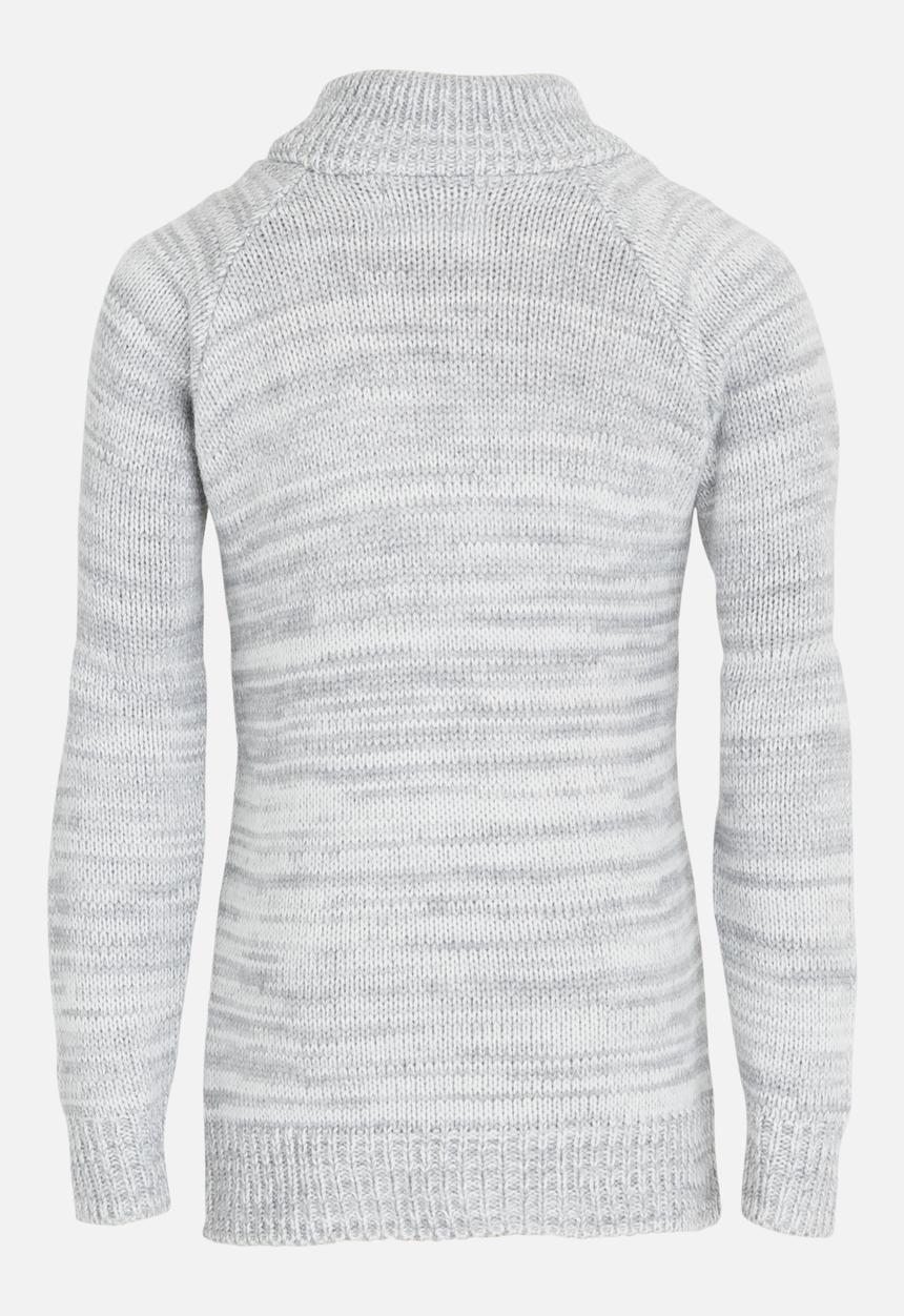 See-Saw - Zip Detail Pullover Grey Melange
