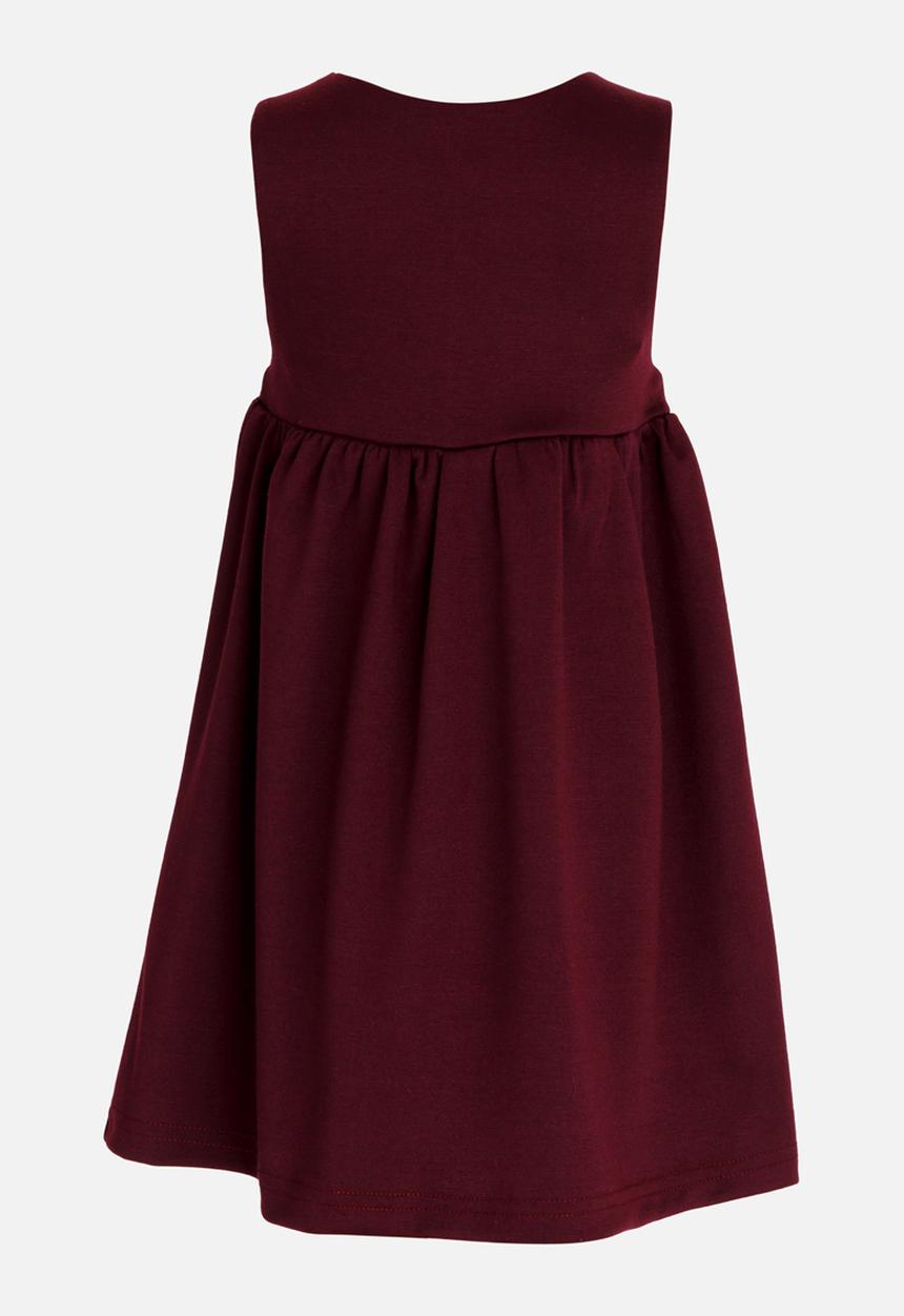 See-Saw - Pinafore with Front Pockets Burgundy