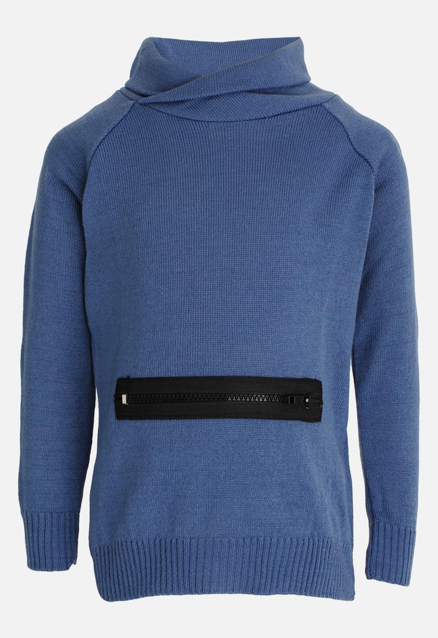 Rebel Republic - Zip Hooded Jersey Blue