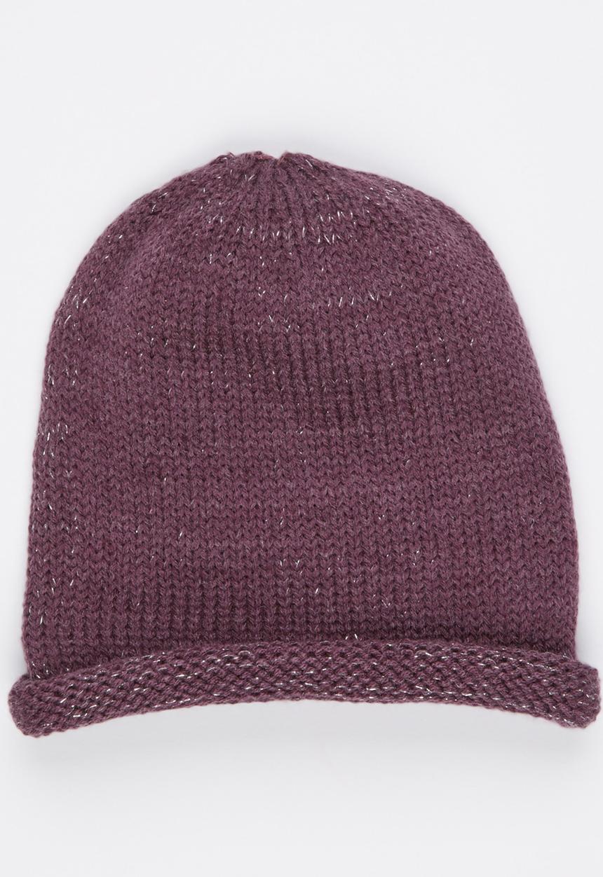 See-Saw - Lurex Beanie Mid Purple