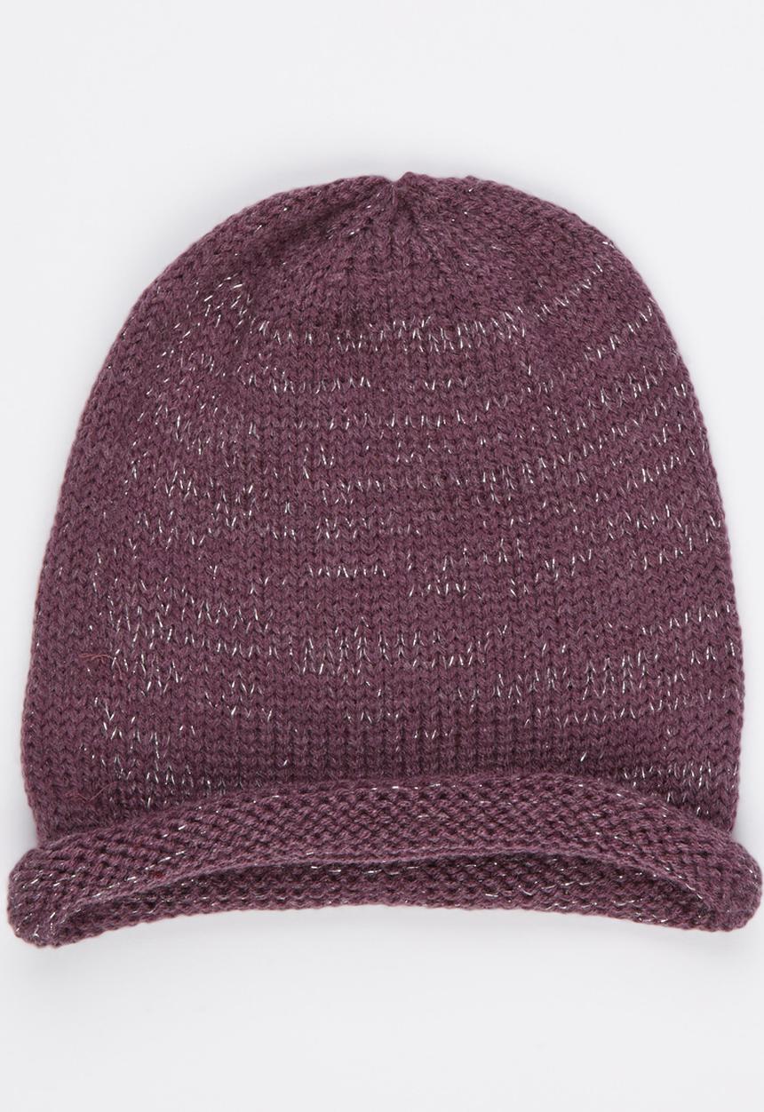 See-Saw - Lurex Beanie Mid Purple