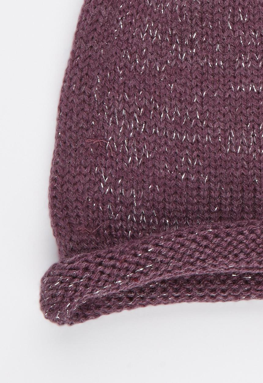See-Saw - Lurex Beanie Mid Purple