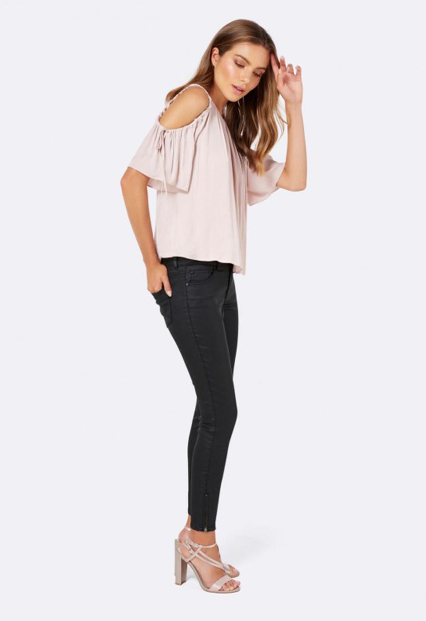 Forever New (Spree) - Caley Gathered Cold Shoulder Top Nude