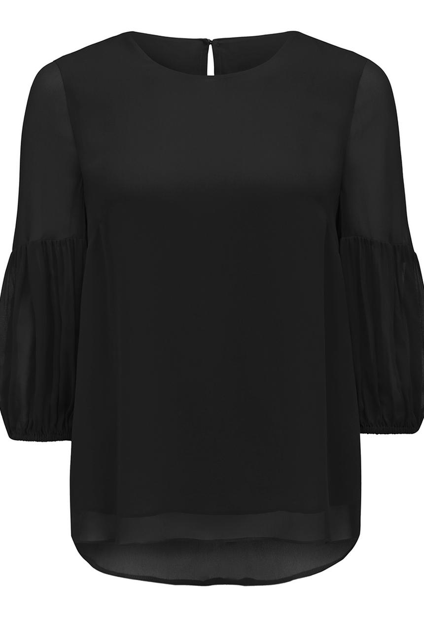Forever New (Spree) - Carol Volume Sleeve Blouse Black