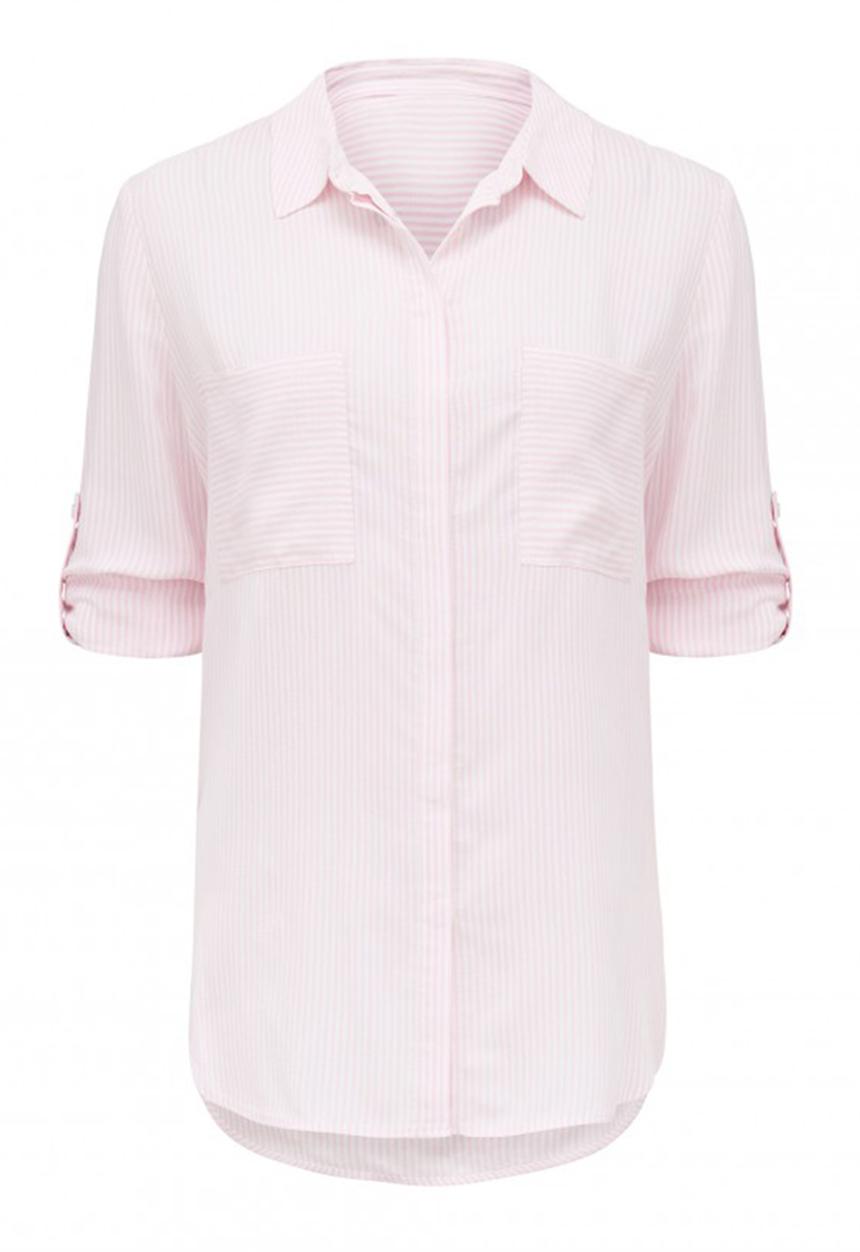 Forever New (Spree) - Mabel Stripe Shirt Pale Pink