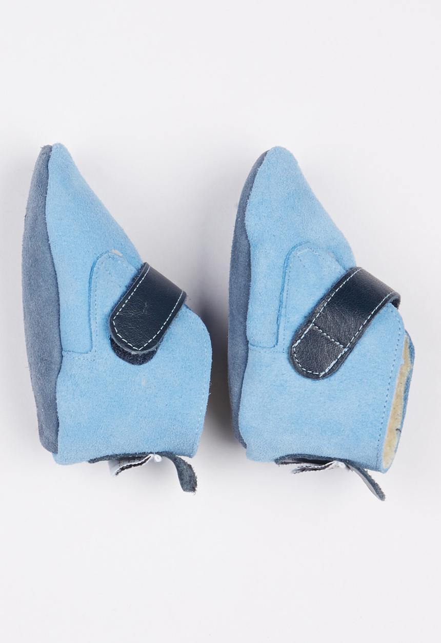 shooshoos - Paper Plane Booties  Blue