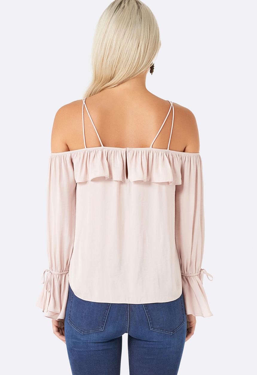Forever New (Spree) - Lorraine Strappy Tie-sleeve Top Nude