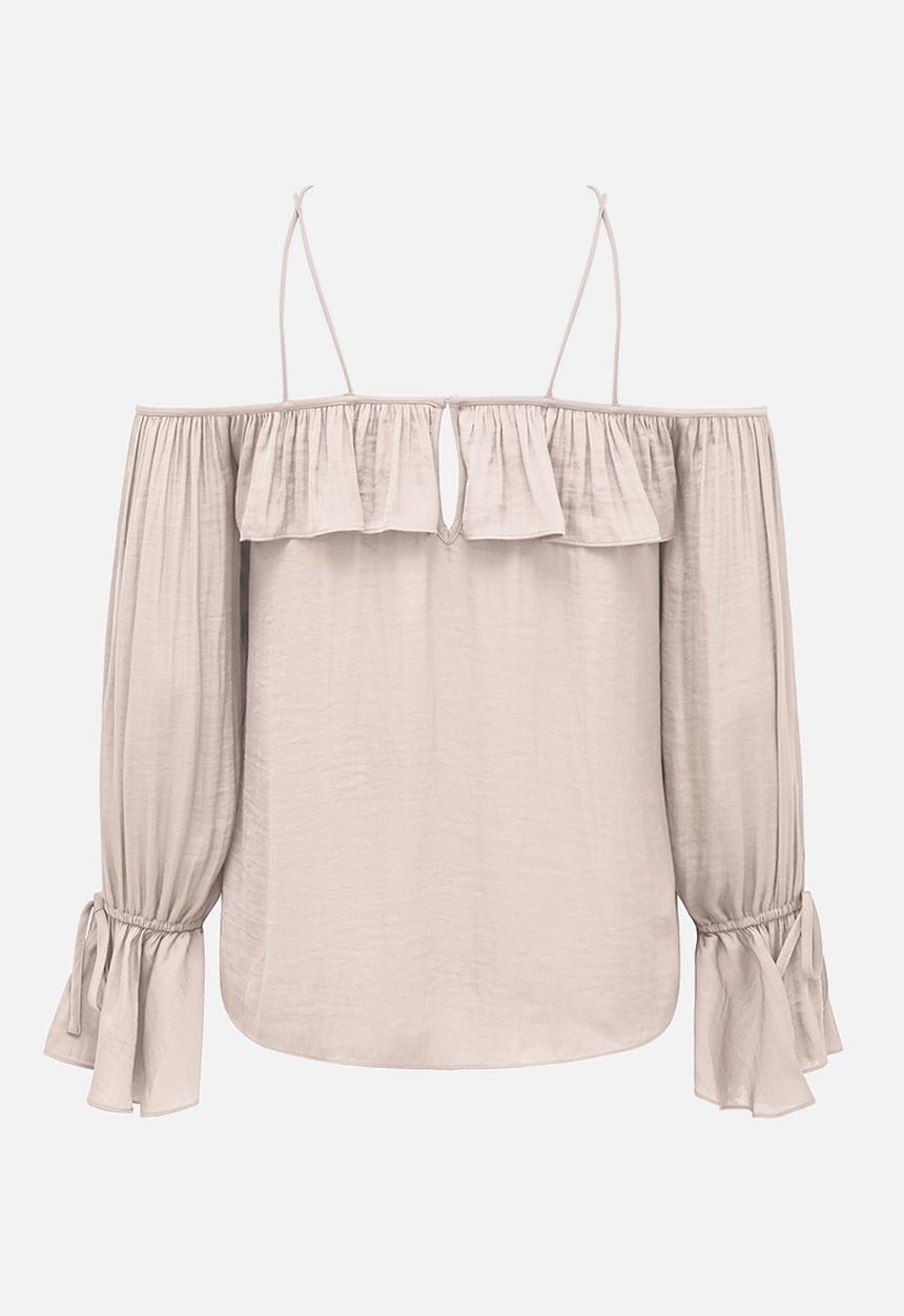 Forever New (Spree) - Lorraine Strappy Tie-sleeve Top Nude