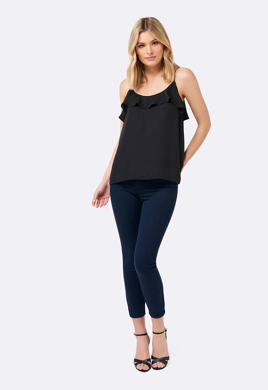 Forever New (Spree) - Viola Frill Cami Black