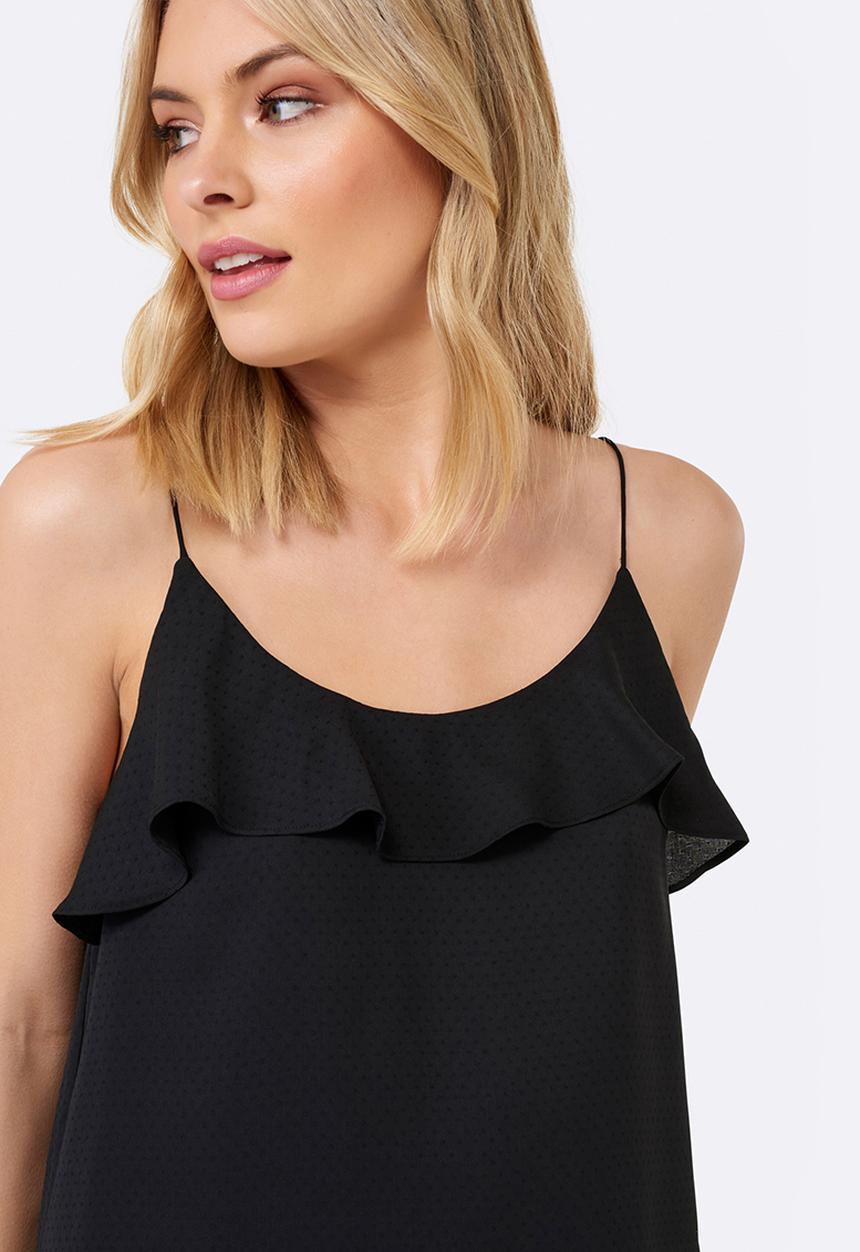 Forever New (Spree) - Viola Frill Cami Black