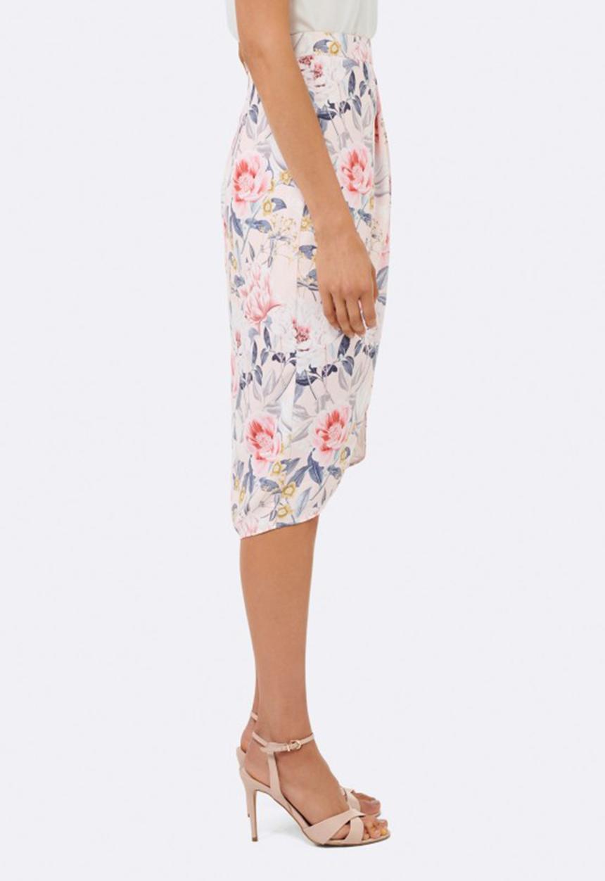 Forever New (Spree) - Hollie Drape Wrap Skirt Pale Pink