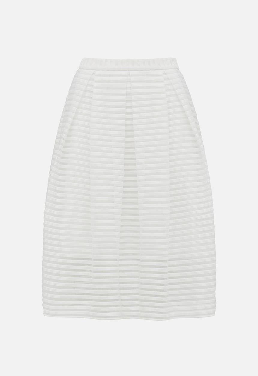 Forever New (Spree) - Penelope Stripe Prom Skirt White