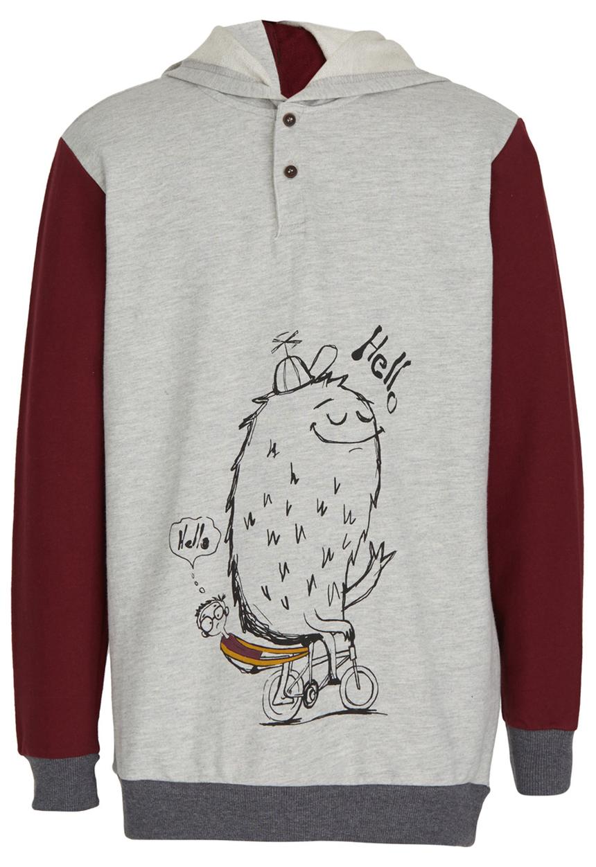Soobe - Boys Printed Hoody Grey
