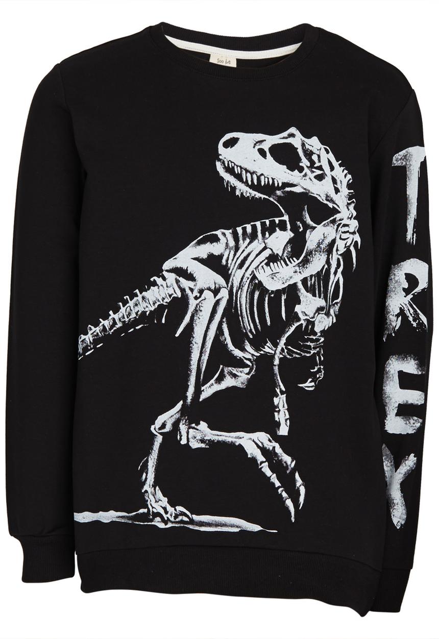 Soobe - Boys Printed Sweat Top Black