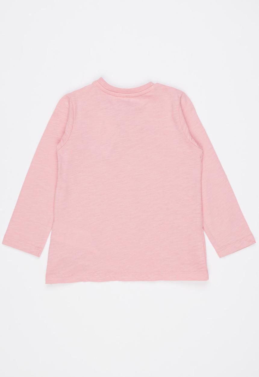 Soobe - Printed Long Sleeve Tee Mid Pink
