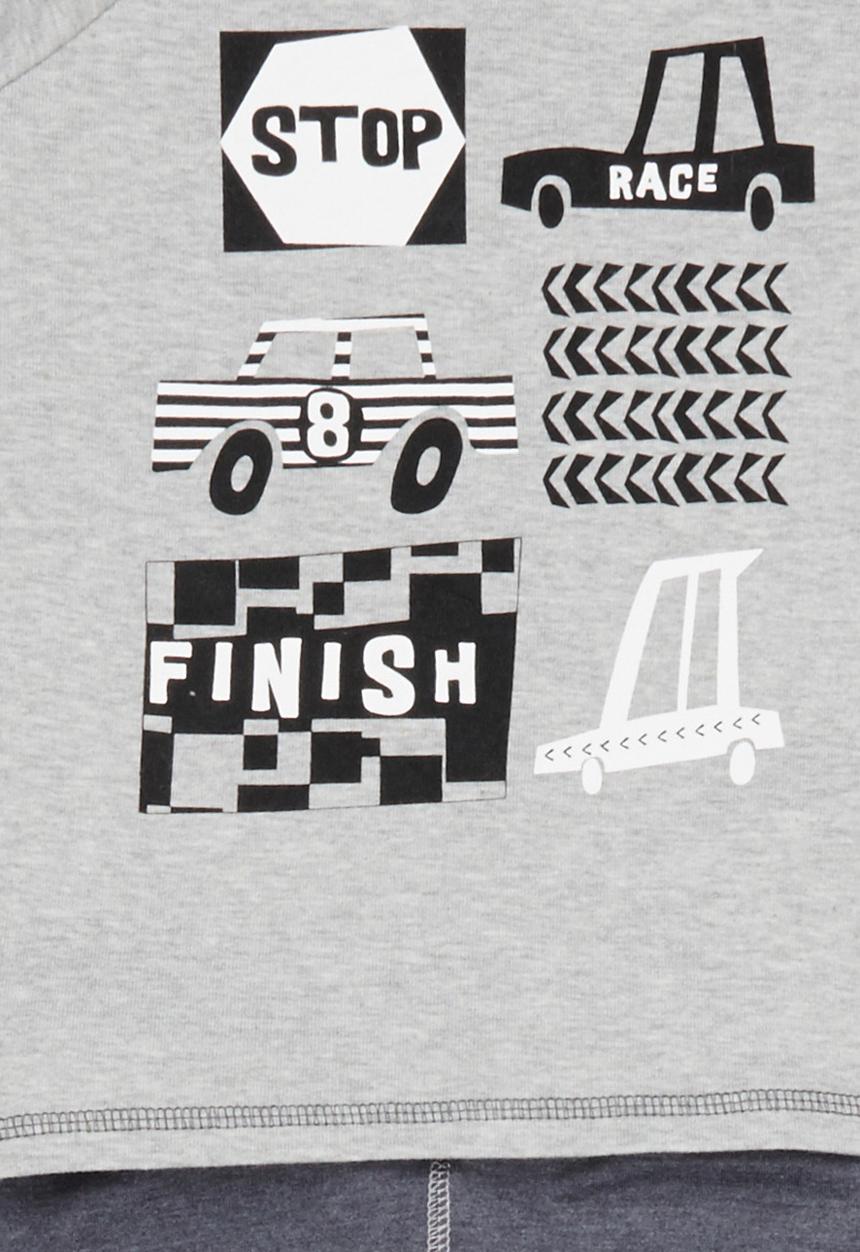Soobe - Boys Pajamas Set Grey