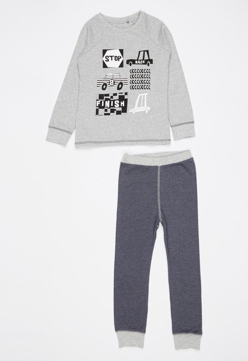 Soobe - Boys Pajamas Set Grey