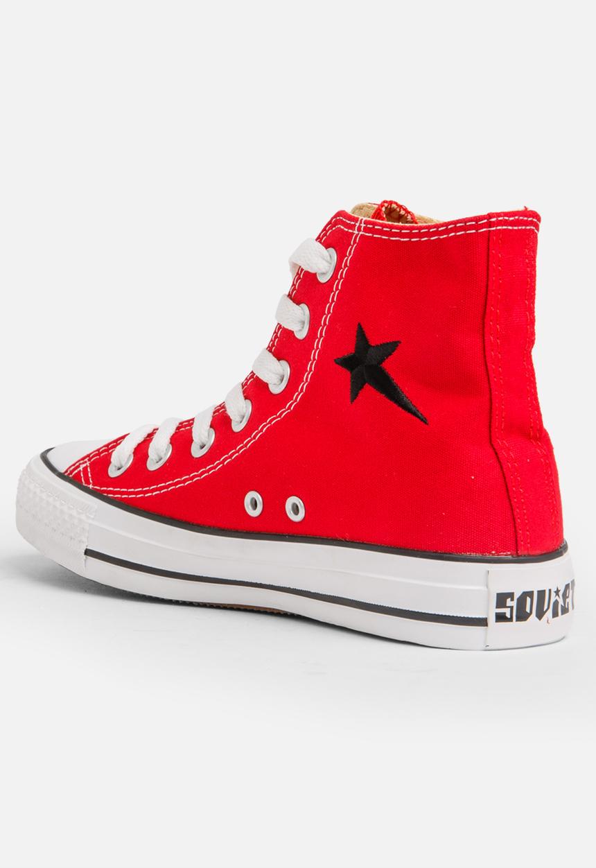 SOVIET - Hi-top Sneaker Red