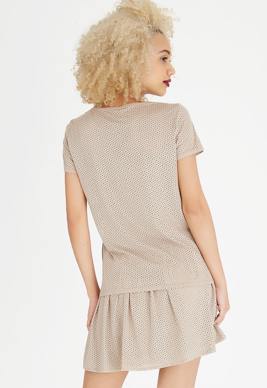 ONLY - Astrid Suede-look Top Nude