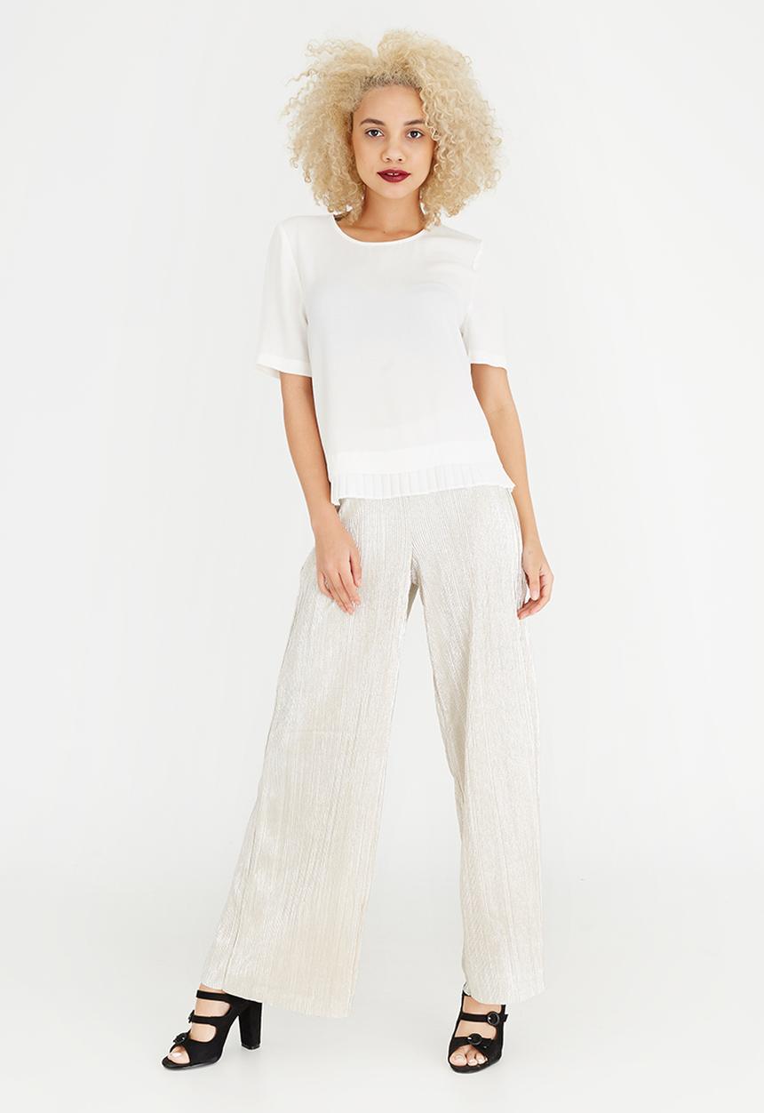 ONLY - Lea Pleat Detail Top White