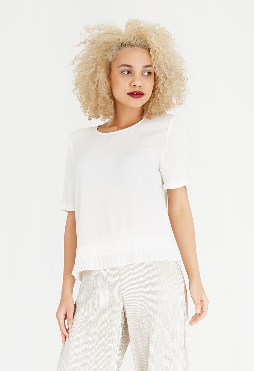 ONLY - Lea Pleat Detail Top White