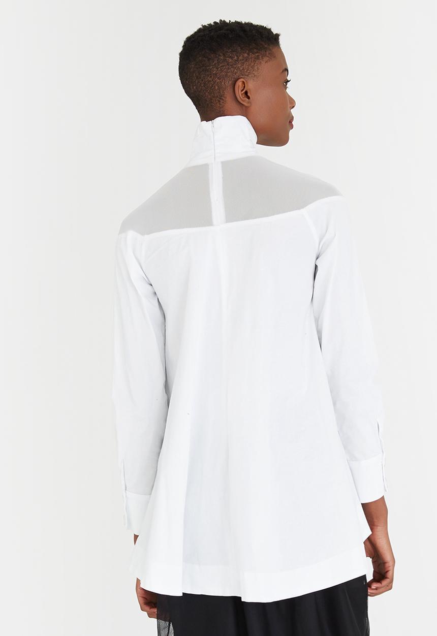 Leigh Schubert - Edwin Trapeze Shirt White