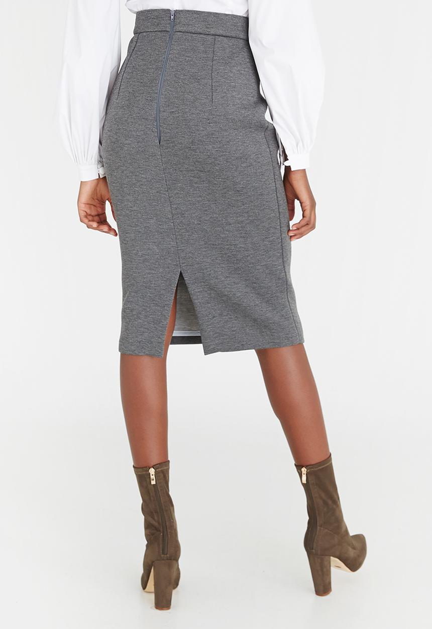 DAVID by David Tlale - Essential Skirt Grey Melange
