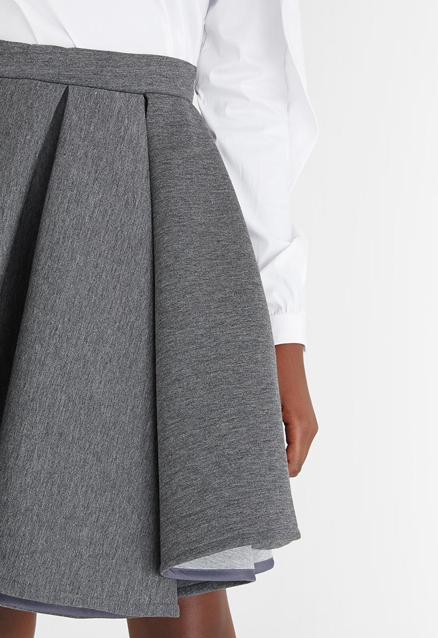 DAVID by David Tlale - Babydoll Skirt Grey Melange