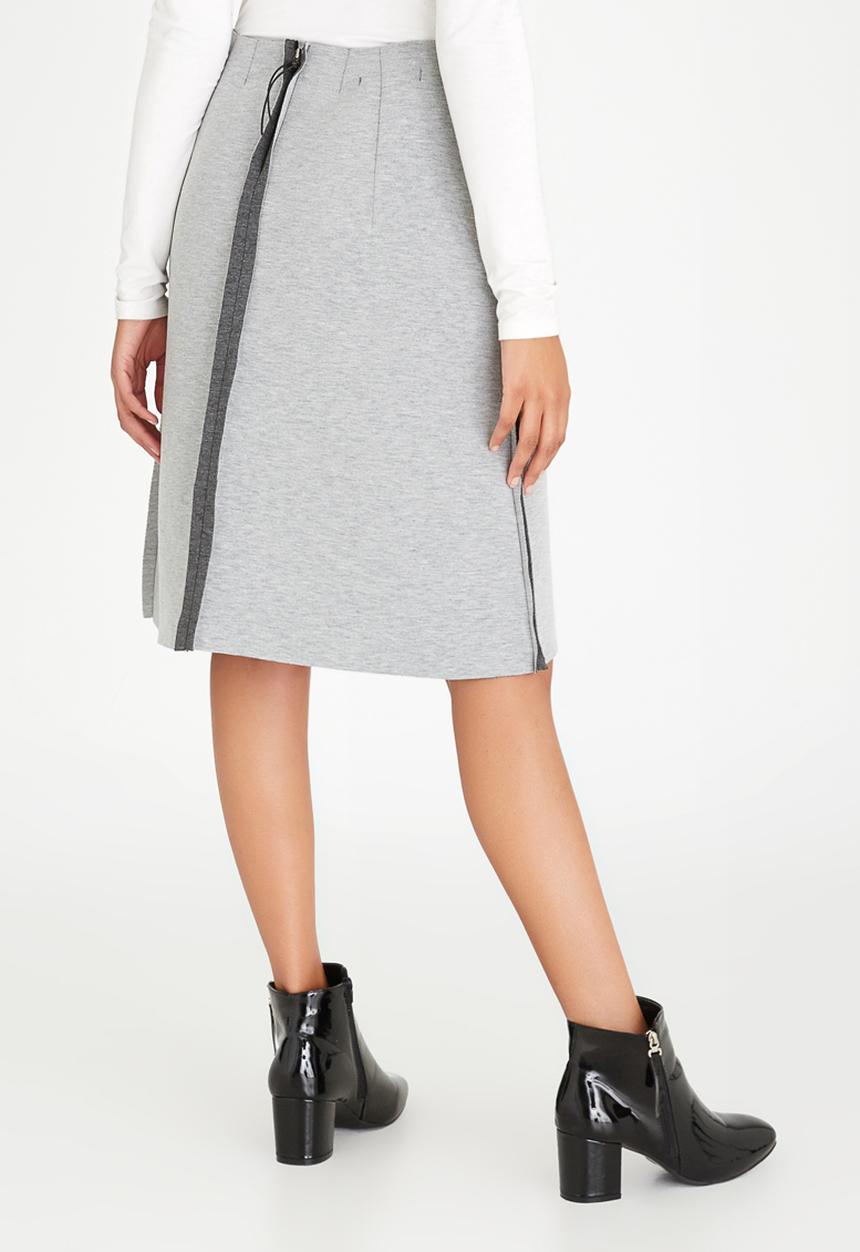 COLLEEN EITZEN - Two-tone A-line Skirt Grey