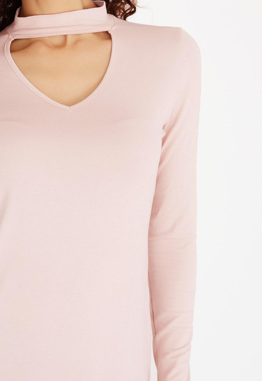 edit - Choker Top Pale Pink
