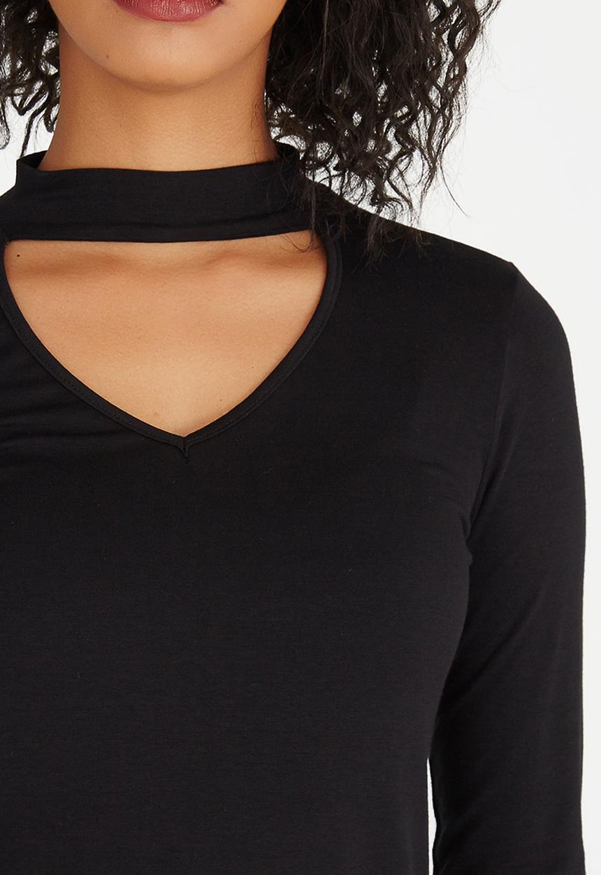 edit - Choker Top Black